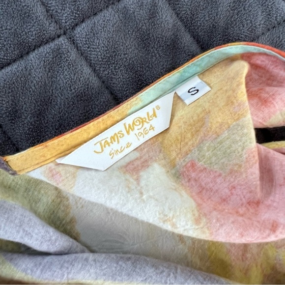 Jams World Dress Women Small Floral Fit & Flared Sleeveless Pastel Skater B27 - Picture 4 of 5